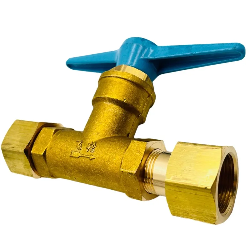 

Заводская поставка, латунный двойной женский фитинг для труб, шаровой шаровой клапан для медицинского баллона кислородного газа, коллектор