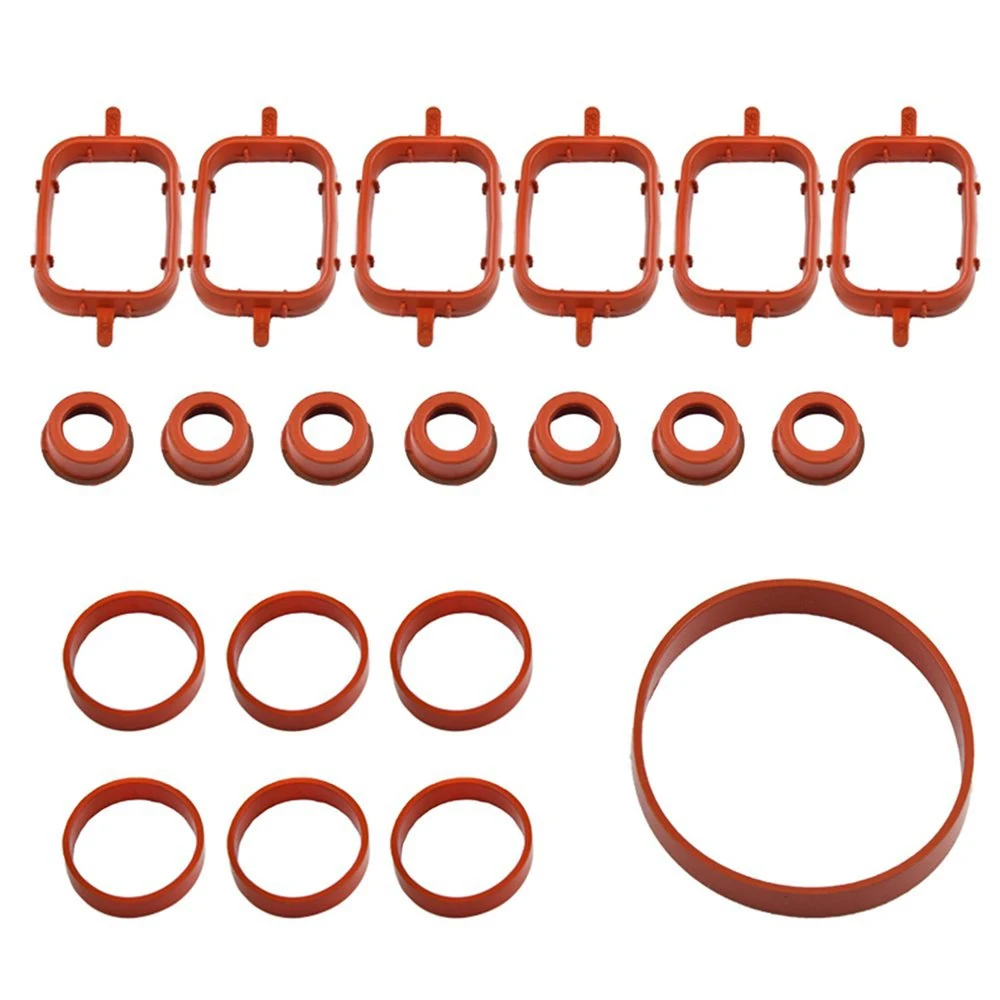 Junta de sello de colector de entrada de admisión de goma 20 piezas, para BMW M47, E87, E46, E90, E91, E92, E39, 11617790198, 11612246945, 11612245439, 93176515