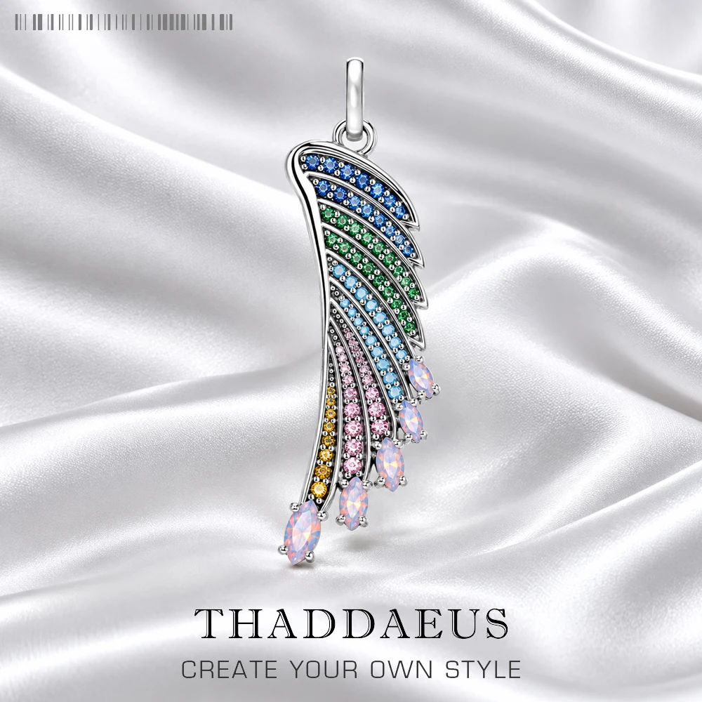 Pendant Hummingbird Wing New Arrival Fashion Jewelry Europe Bohemia 925 Sterling Silver Rainbow Effect Woman Gift