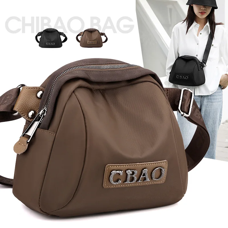 Bolsa tiracolo feminina de ombro único, bolsa de lona, bolsa versátil para cintura, concha oxford, esporte de lazer, nova moda