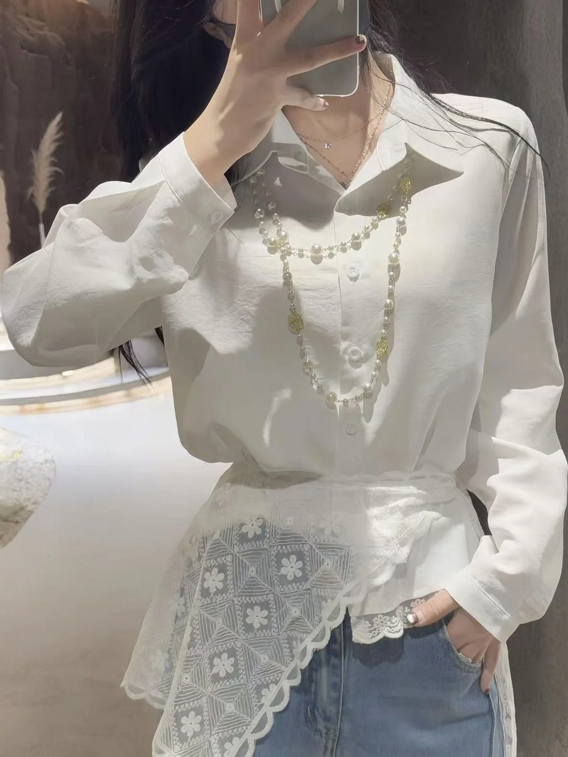 

Раннеосенняя корейская женская блузка в клетку, утягивающая фигуру, модная, с присборенной талией, свободного кроя, с длинными рукавами, на пуговицах