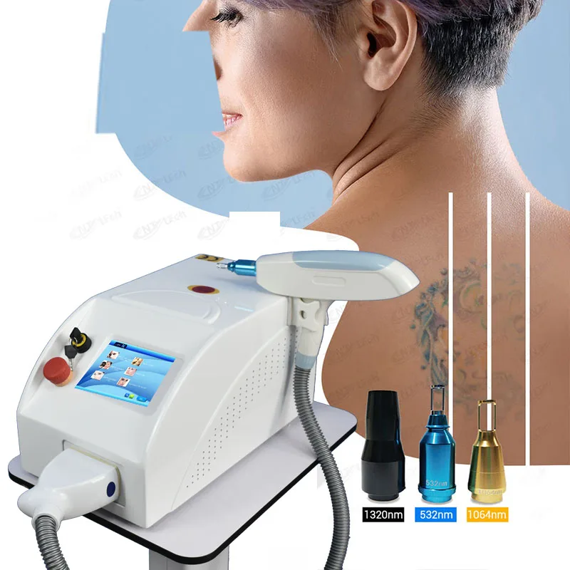 Q-Switched Carbon Peeling Laser Machine Nd Yag Laser Fast Tattoo Removal Picosecond Laser 532 755 1064nm Tattoo Removal Machine