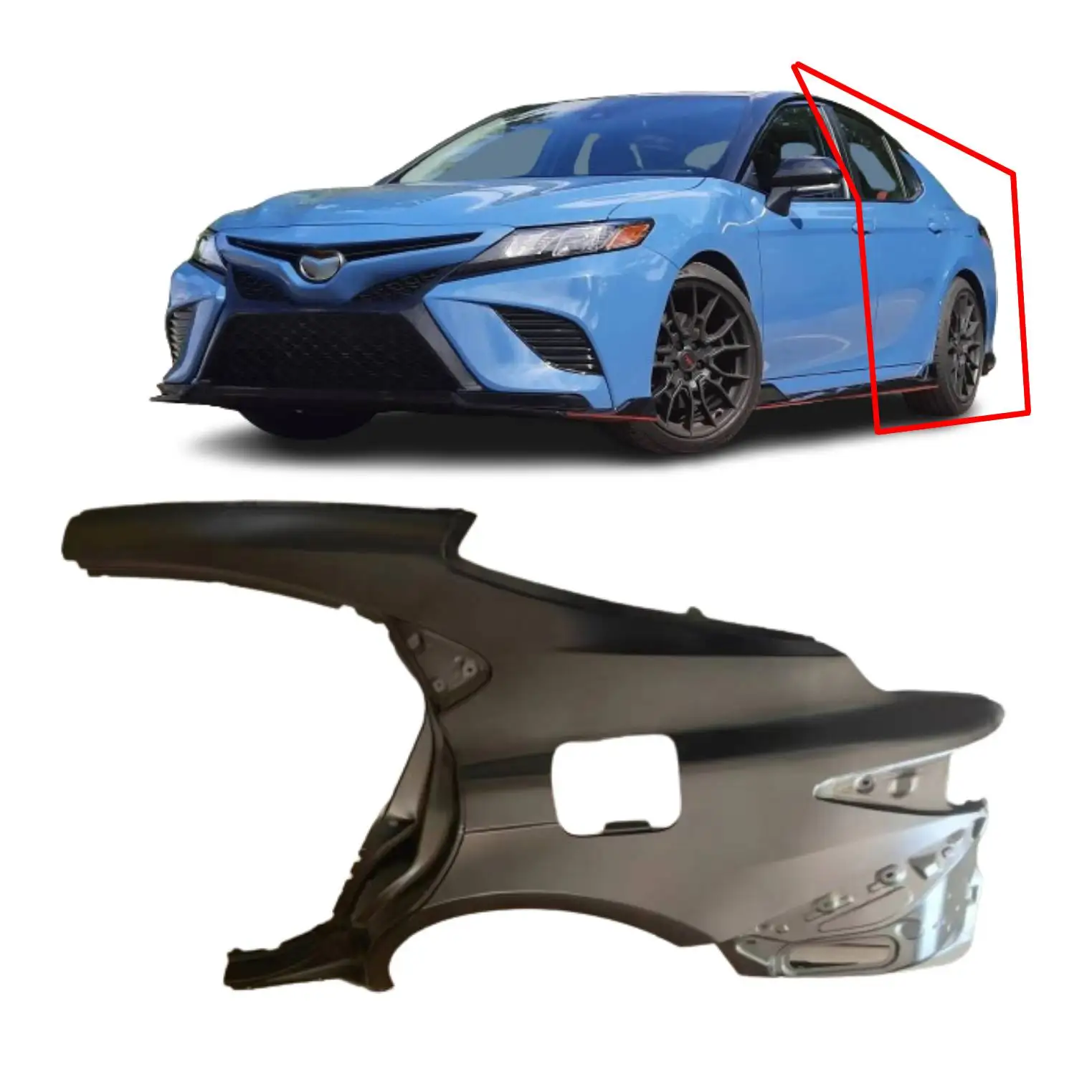 

car accessories Wholesale steel rear fender quarter panel for Toyota camry 2024