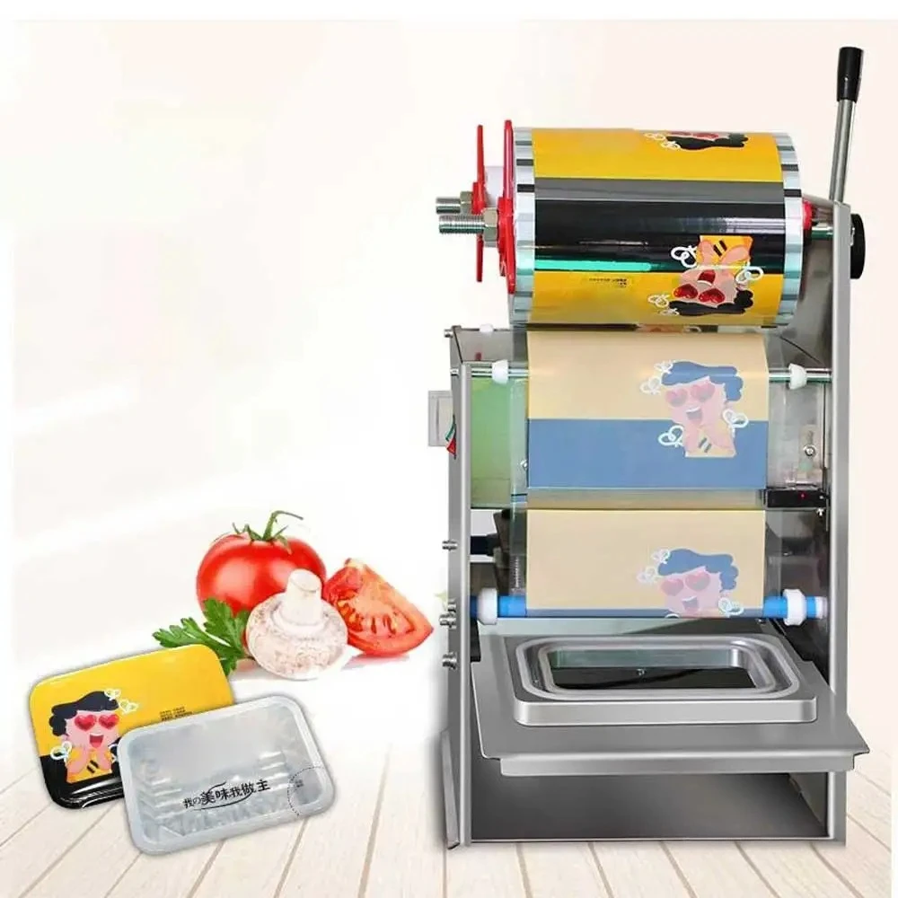 

Commercial Lunch Box Sealing Machine Full-automatic Fast Food Box Sealer Fresh-keeping Sealing Machine