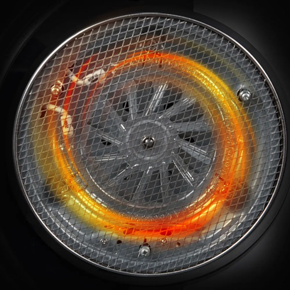 Freidora de aire de 8L para el hogar, horno eléctrico integrado, visualización multifuncional, gran capacidad, sin aceite, freír automáticamente