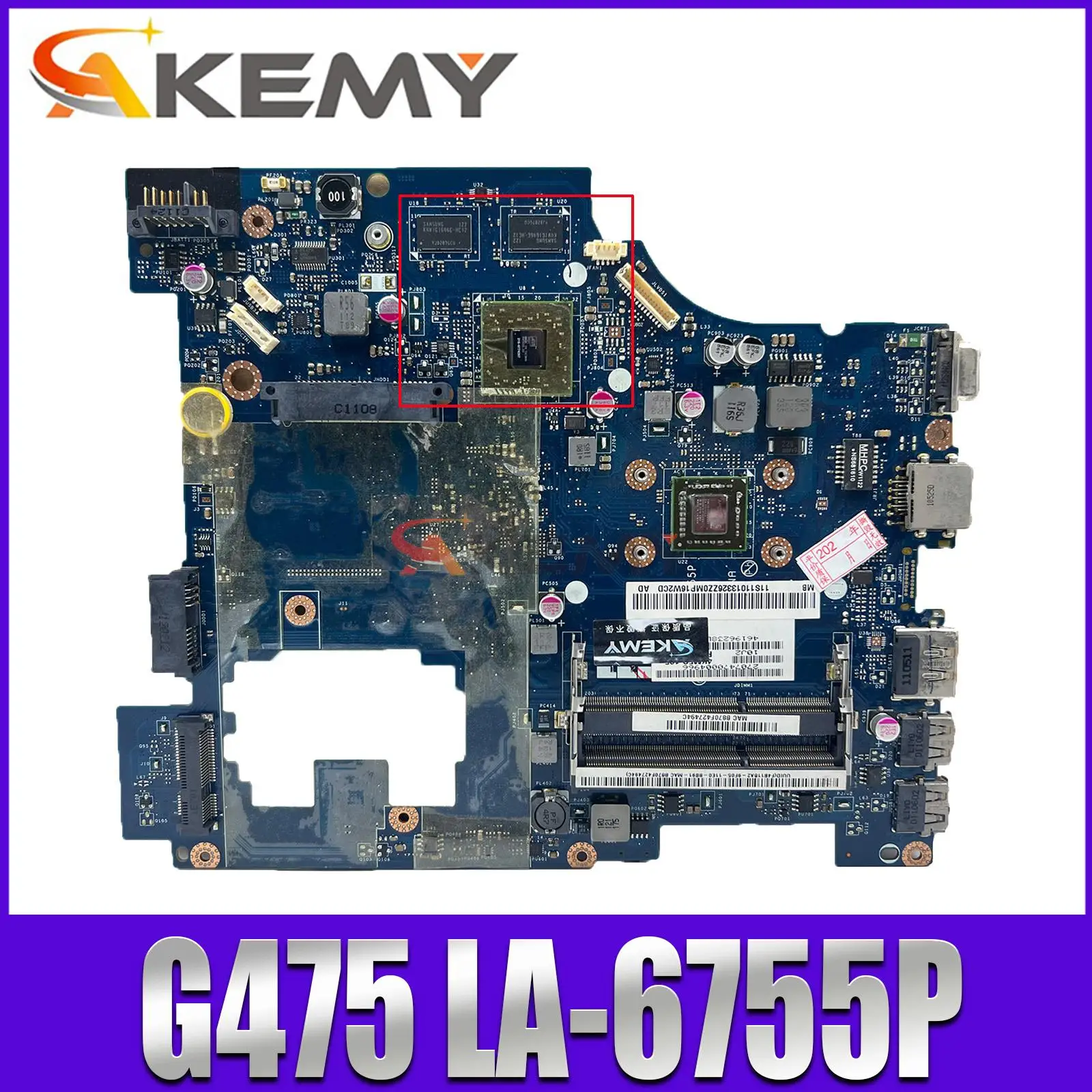 

For LENOVO G475 Notebook PAWGC LA-6755P Motherboard non-integrated DDR3 100% test