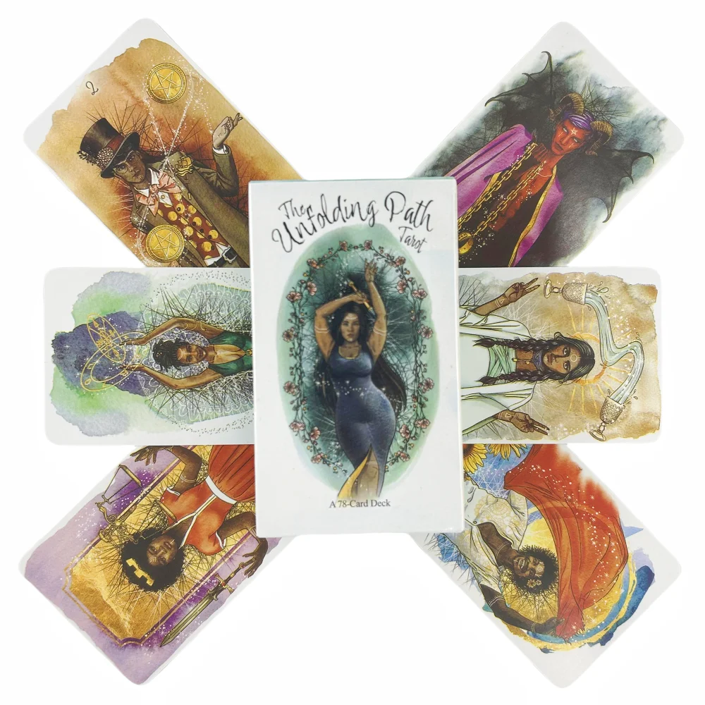 The Unfolding Path Tarot Cards Deck Featuring Artwork Characters Oracle Board Playing Table Game For Party