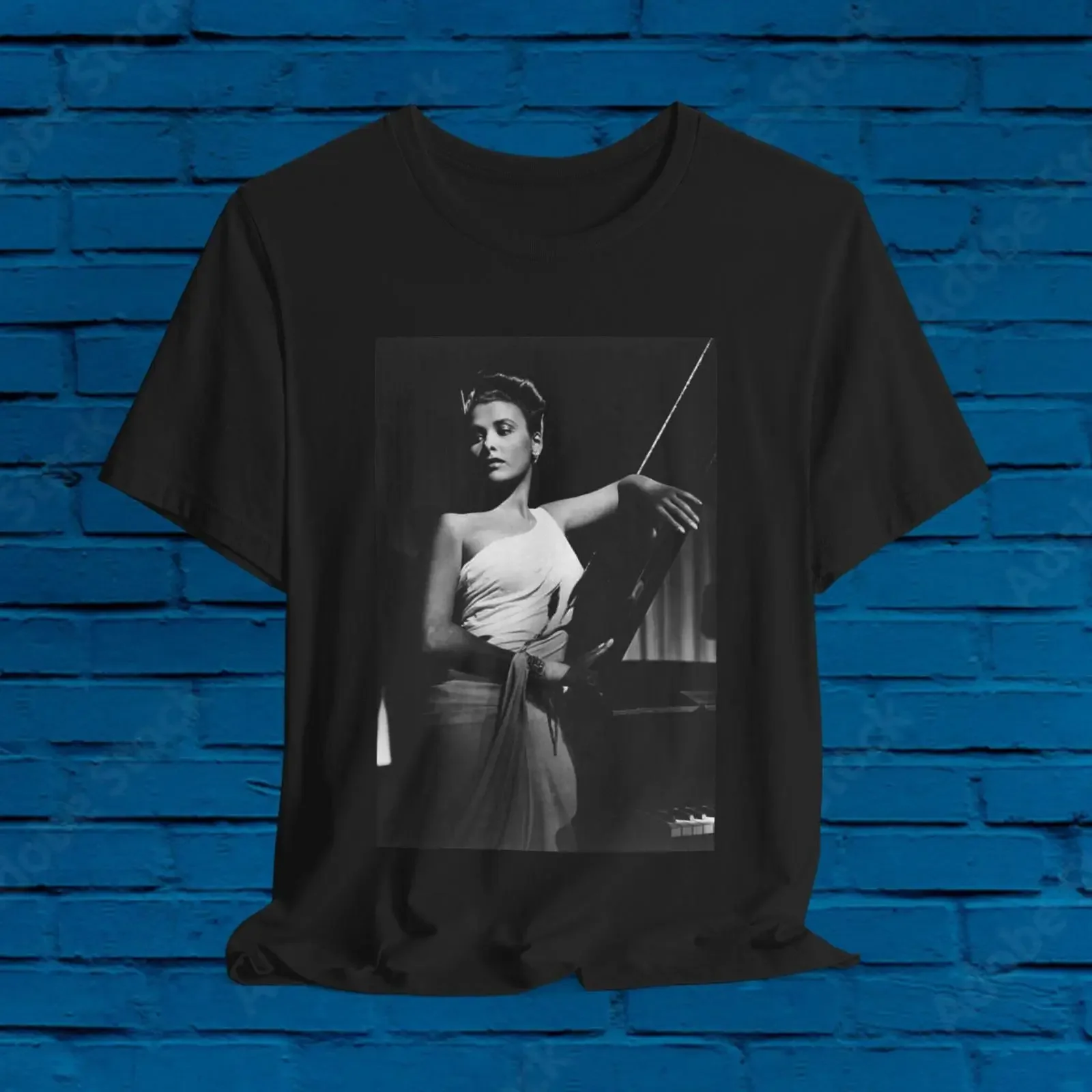 Lena Horne Iconic Jazz Glamor T Shirt Vintage 40s Black History Month African American Singer Casual vintage Washed graphic