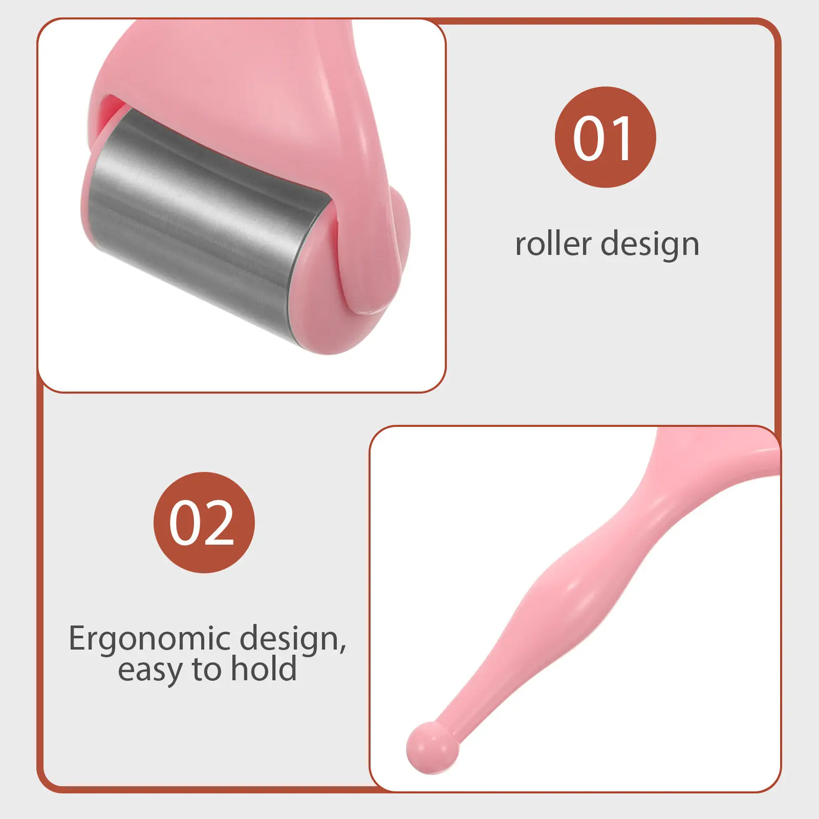 Rolo Facial Refrescante para Mulheres, Massageador de Cuidados com a Pele, Rolo Facial de Gelo para Alívio da Fadiga Ocular, Ferramenta de Escultura Facial e Relaxamento