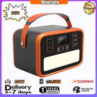 Newsmy N150 Portable Power Supply153.6Wh LiFePO4Battery 200W Solar Generator 5output InterfacesSolarcharging Mobile Power Supply
