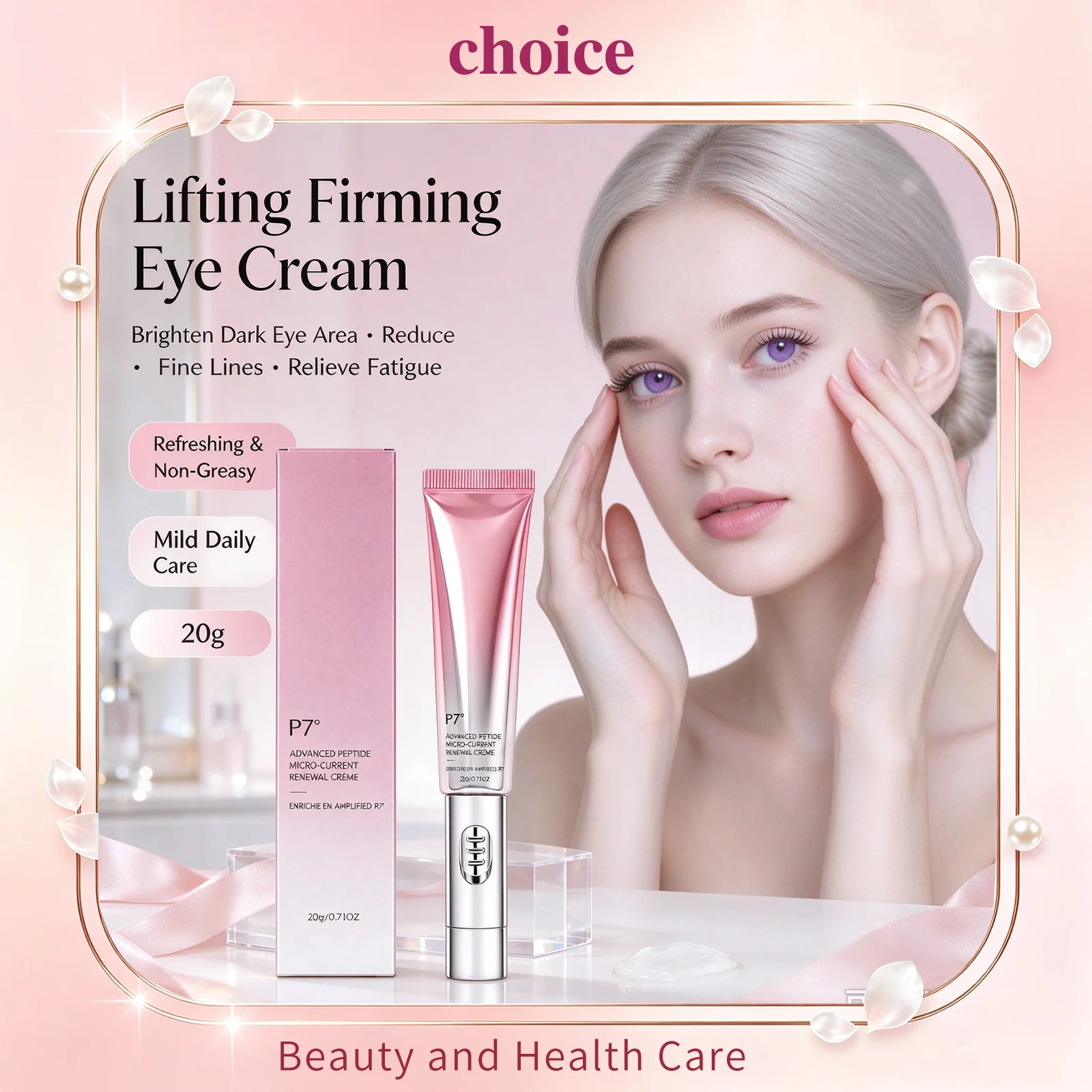 Lifting Firming Eye Cream Refresh Brighten Dark Eye Area Radiant Skin Relieve Eye Fatigue Reduce Fine Lines Eye Skin Care Cream