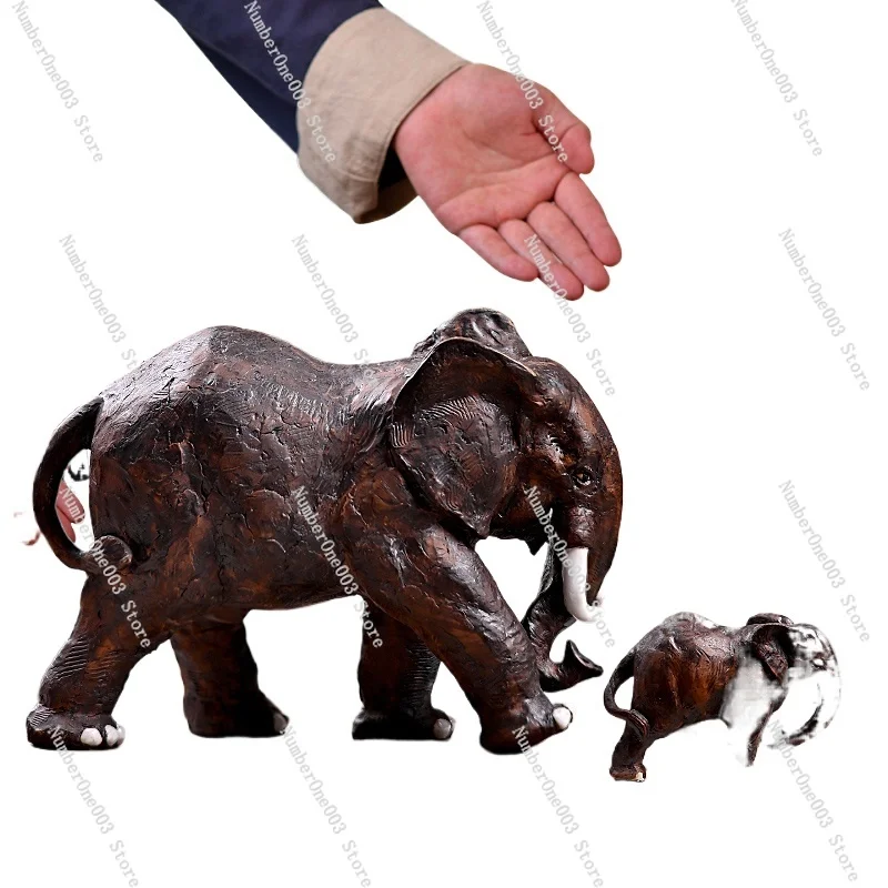 

Ceramic Elephant Ornament for Home Decoration, Living Room, Tea Room, Soft Handicrafts, High-End Creative Art