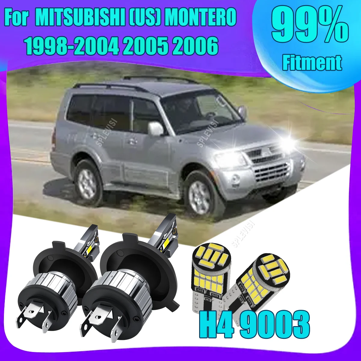 

High-Quality LED Car Headlight for Energy Saving H4 472 For MITSUBISHI (US) MONTERO 1998 1999 2000 2001 2002 2003 2004 2005 2006