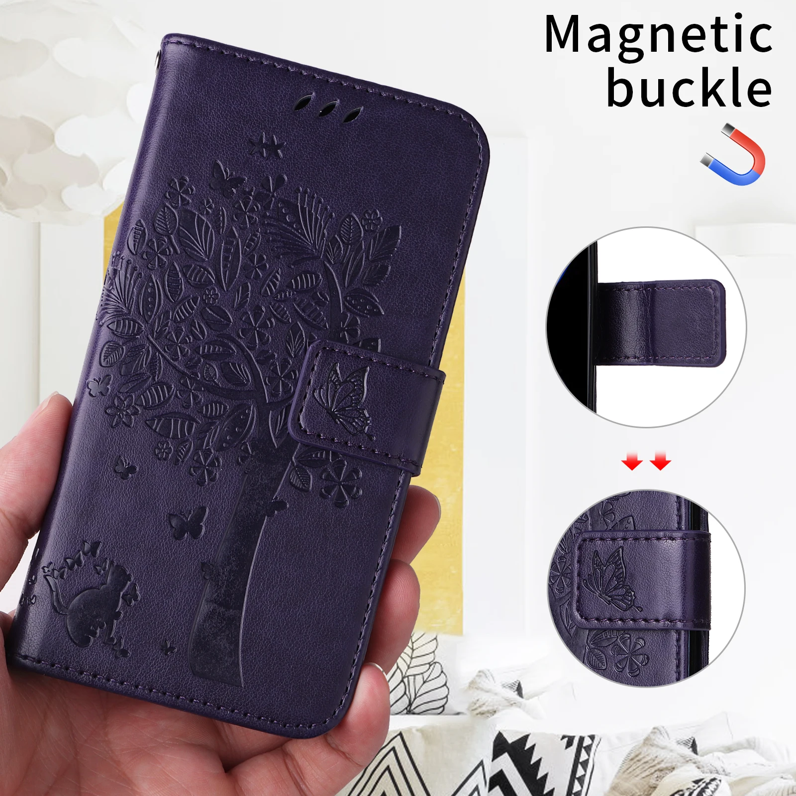 

20 Model Wallet Leather Case For Huawei Honor Y7 Y6 2018 Y5 Prime 2019 P9 P8 Play 60 9T 7 30 Plus Magic 7 6 Pro 5G 5 4 Lite