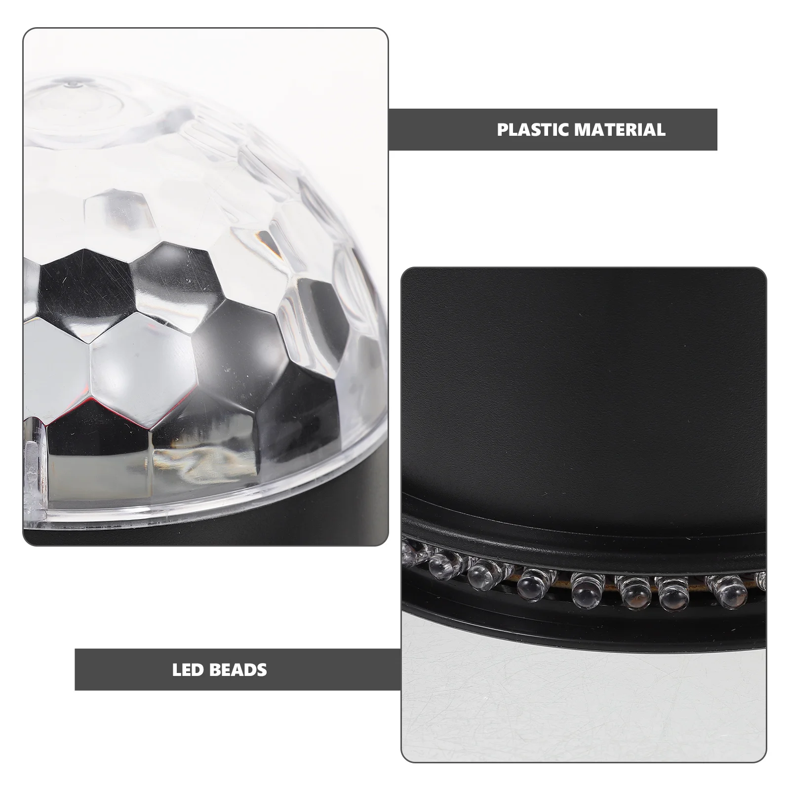 1 قطعة صغيرة ملونة LED كريستال الكرة ضوء سبعة ألوان مصباح دوار الطرف الديكور ضوء لحفل زفاف ديسكو Ktv #3