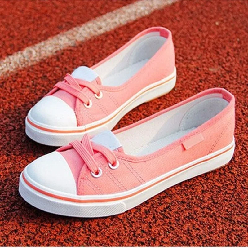 

Comemore Loafers Casual Breathable Women Flat Slip on Fashion 2022 Canvas Shoe Woman Shallow Mouth Red Women Shoes Ballet Flats