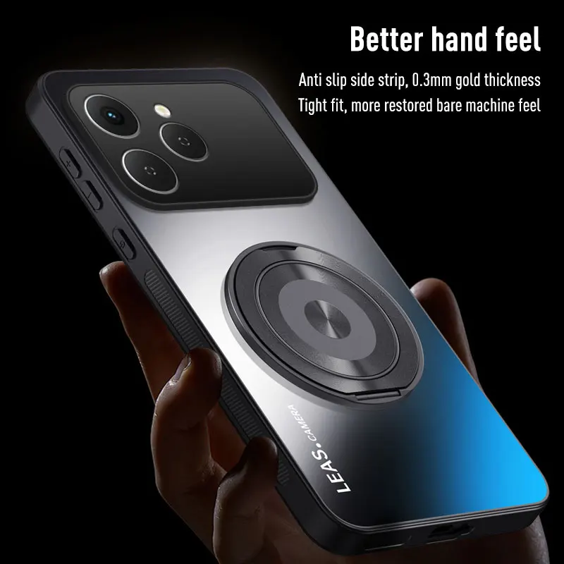EUCAGR Für Tecno Spark 40 40C AG Frosted Weiche TPU + PC Matte Stehen Zurück Abdeckung Für Tecno Spark 40C Telefon Fällen Schutz Coque