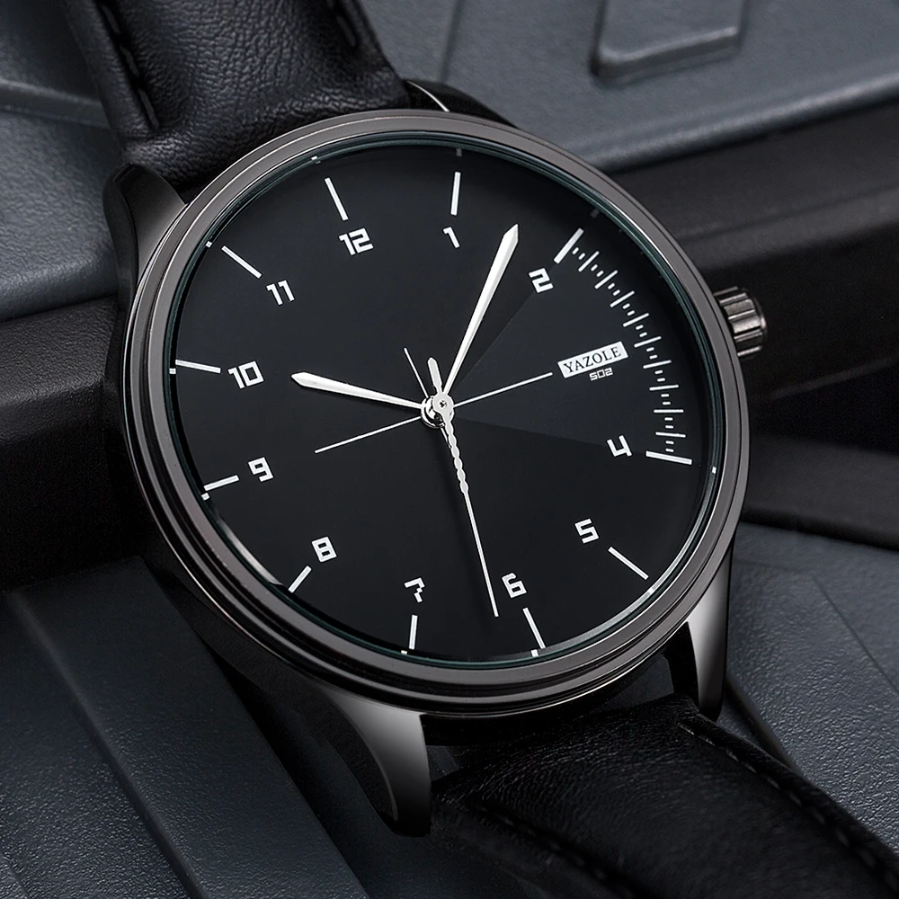 야졸 502 남성용 시계 방수 쿼츠 시계 남성 비즈니스 패션 시계 남성용 선물 relojes para hombres