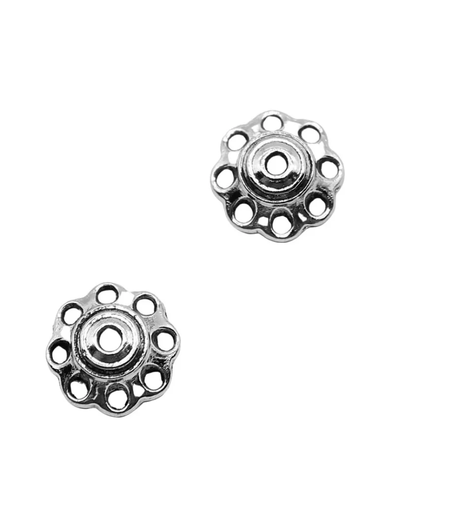 

100pcs 8x8mm Zinc alloy metal tibetan silver plated bead T0139 for jewelry making