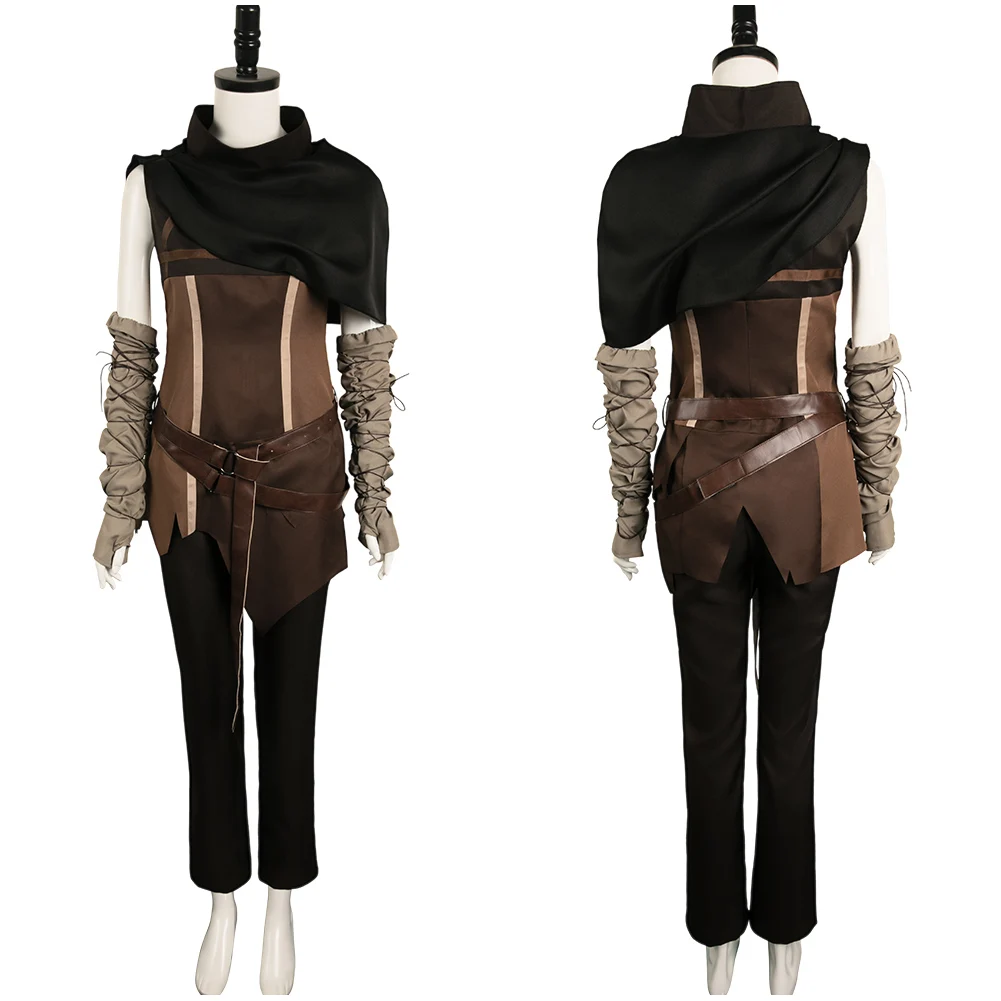 

Women Senua Cosplay Viking Fantasy Costume Hell Roleplay Battle Adult Vest Pants Outfits Halloween Carnival Party Disguise Suit