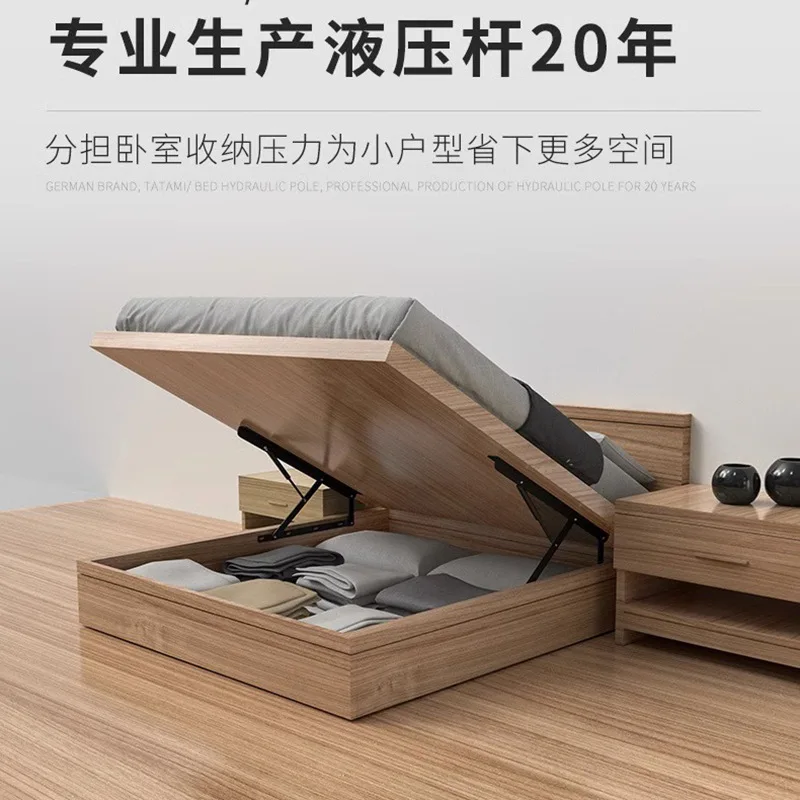 Gas Spring Hydraulic Support Rod, Bed Lift Piston Hinge, Storage Bed Gas Strut for Ottoman Bed Space Saving Furniture