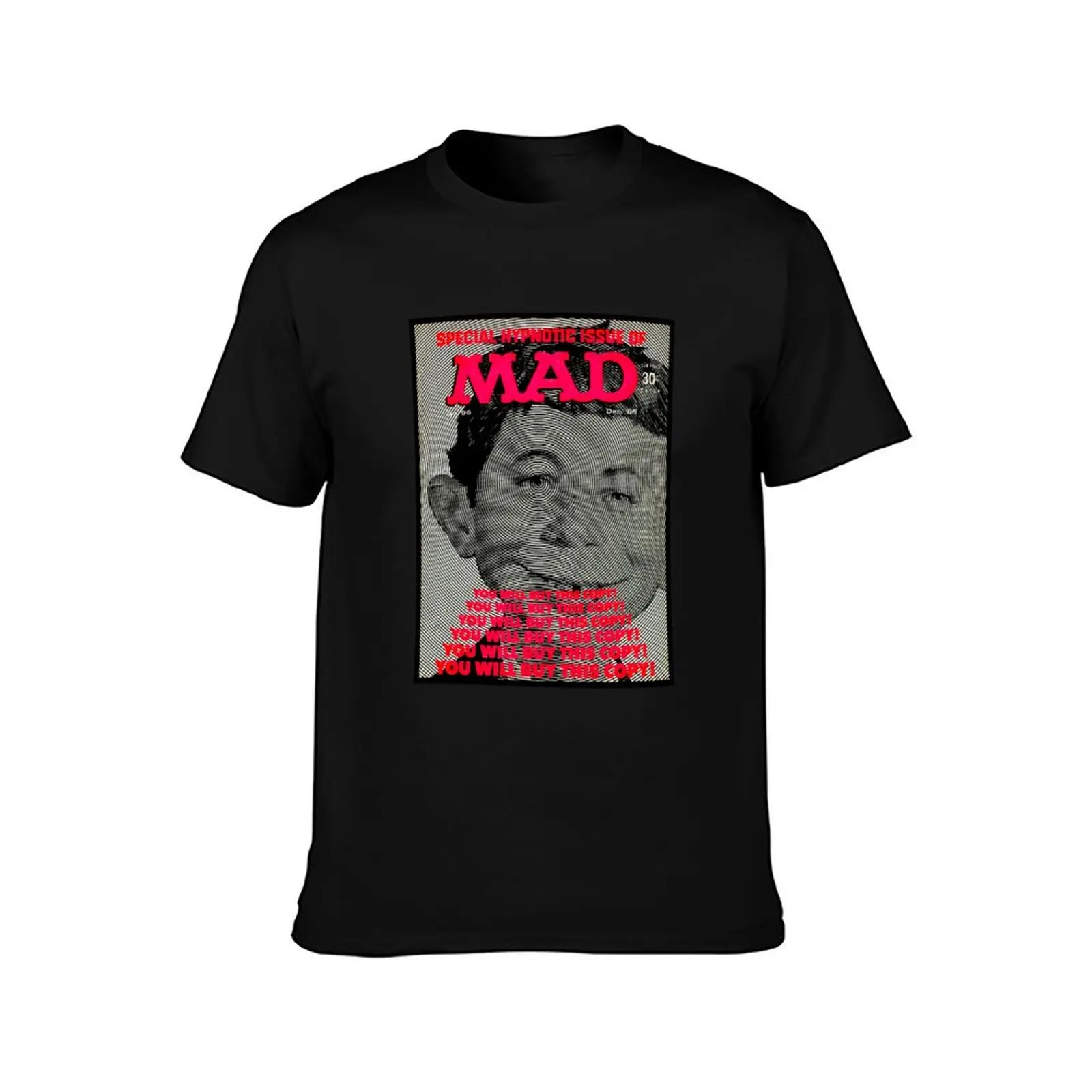 AGAIN, ANOTHER CLASSIC VINTAGE MAD MAGAZINE COVER ART! T-Shirt Plus Size Solid Color T-Shirt