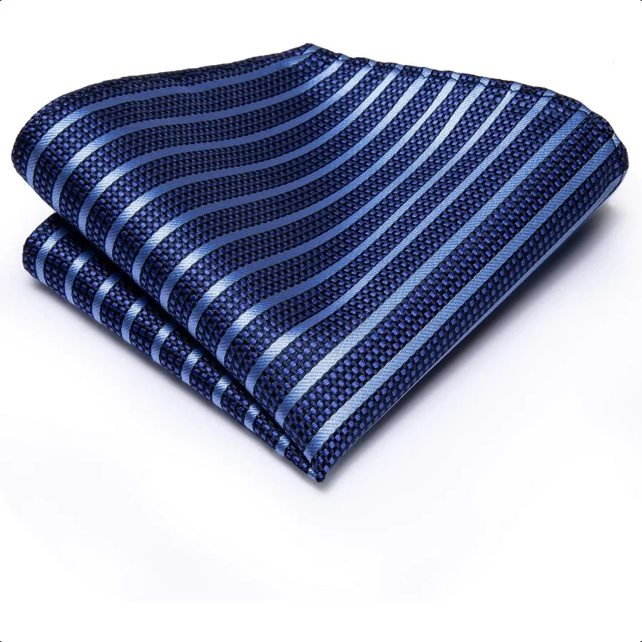 HiTie мужские галстуки наборы шелковых полосок галстук с узором пейсли карманные квадратные запонки для деловой свадьбы