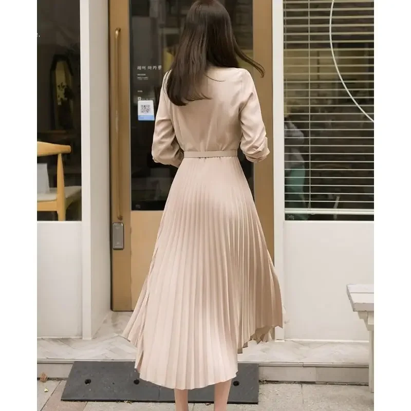 Spring Clothes Dresses for Women 2024 Formal Occasion Shirt Tshirts Long Sleeve Graduation Midi Woman Dress Harajuku Hot Loose X