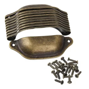 Retro Metal mutfak çekmecesi dolap kapağı tutacağı, Antika Pirinç Kabuk Çekme Kolları, çekme Kolları, mobilya Dolap, Donanım, 10 Adet Deniz kabuğu kabuğunun sapına 8 çekirdekli satışlar-2 numara