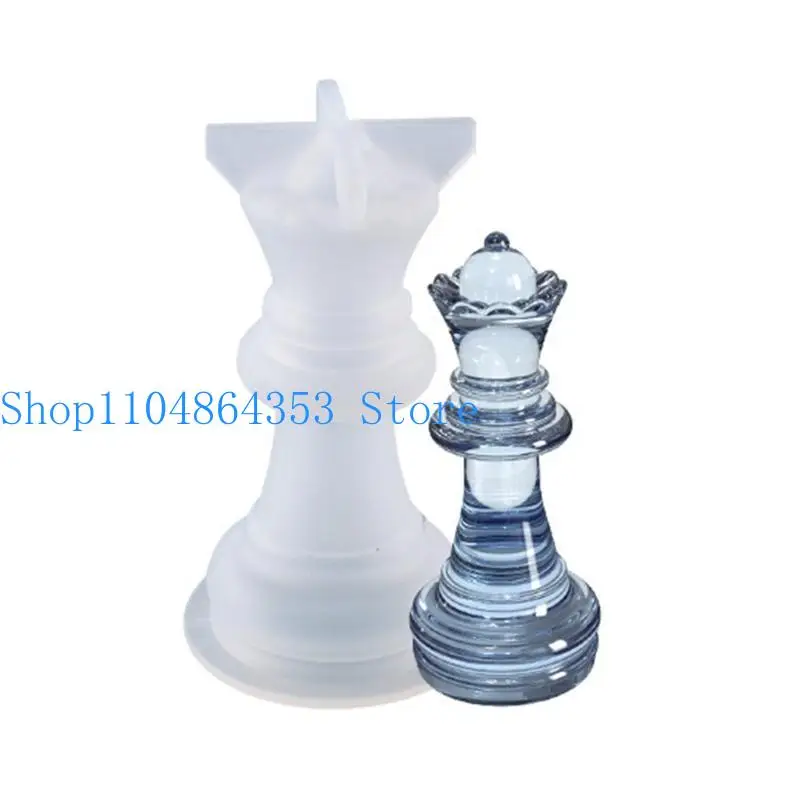 3D International Chess Piece Mold Jewelry Resin Casing Mold Chess Shaped Chocolates Candy Baking Tools Easy to Use