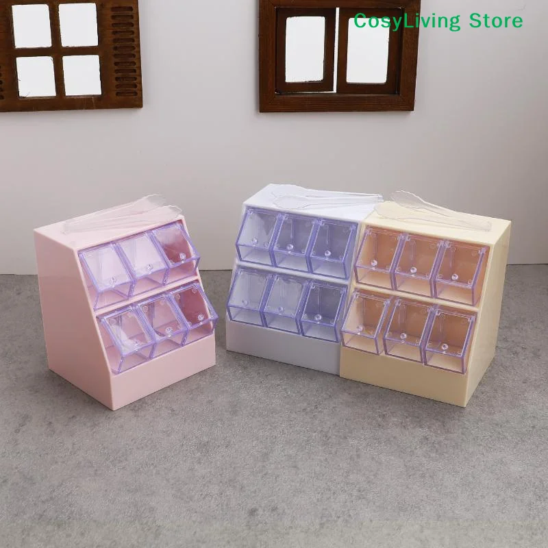 1/12 Simulation Candy Display Rack Drawer Cabinet Mini Supermarket Scene Ornament Furniture Decoration