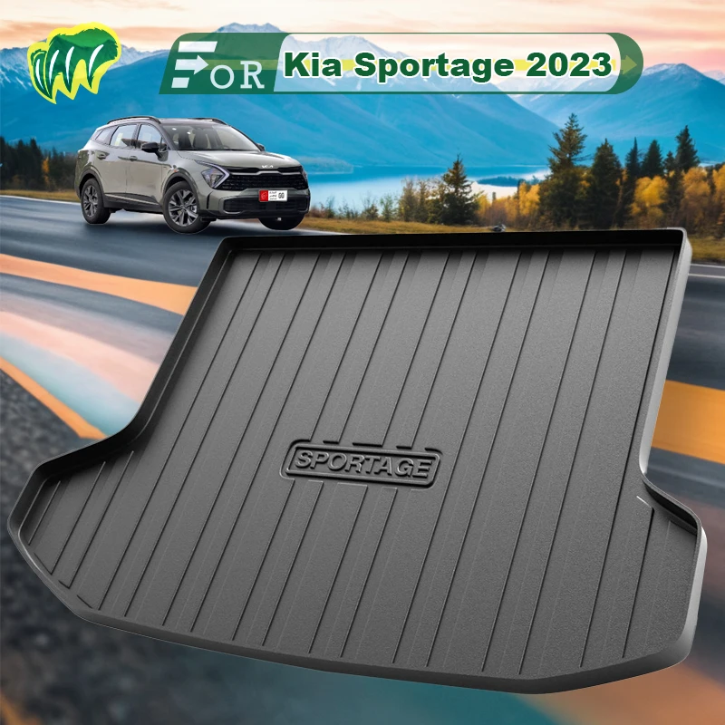 

For Kia Sportage 2023 TPE Custom Fit Car Trunk Mat All Season Black Cargo Mat 3D Shaped Laser Measured Trunk Liners