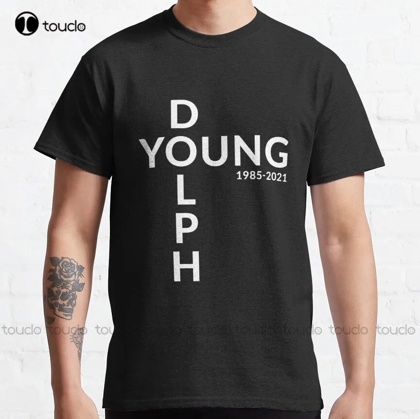 Young Dolph Rip  Classic T-Shirt Size T Shirts Custom Aldult Teen Unisex Digital Printing Tee Shirt Xs-5Xl Cotton Women Men