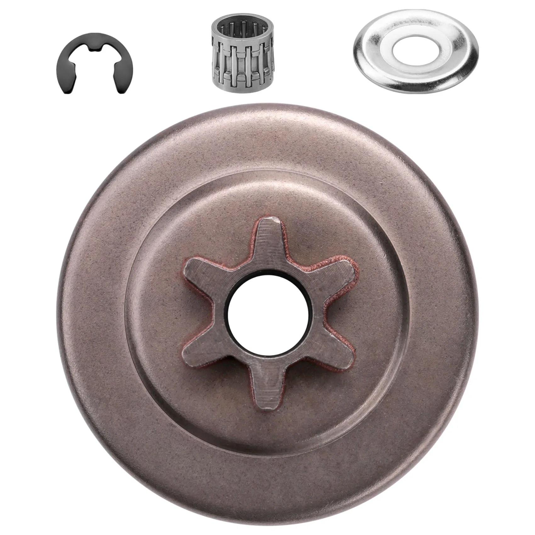 

3/8 6T Clutch Drum Sprocket Washer E-Clip Kit For Chainsaw 017 018 021 023 025 Ms170 Ms180 Ms210 Ms230 Ms250 1123