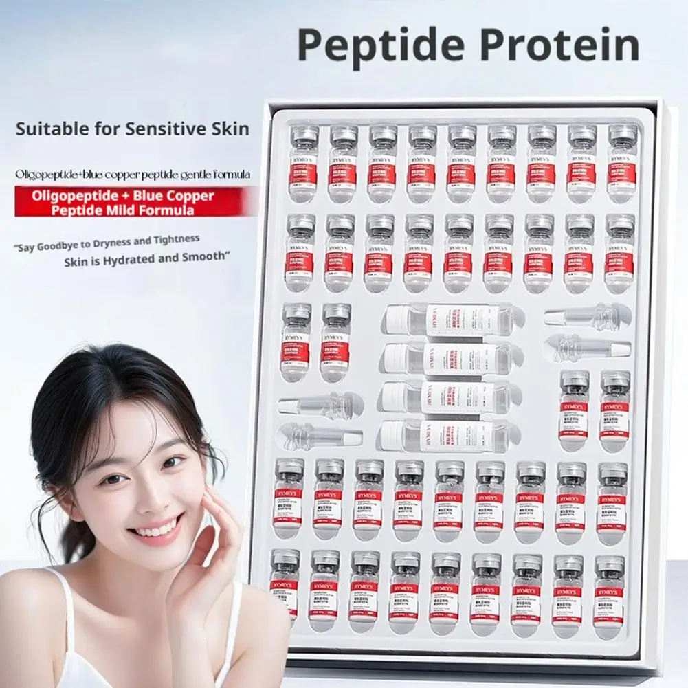 Oligopeptide Face Skin Repair Freeze-dried Powder Set Sensitive Skin Moisturizing and Smoothing Hyaluronic Acid Essence