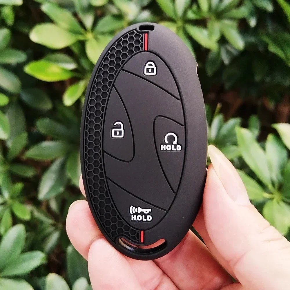 Silicone Car Remote Key Fob Case Cover Holder for Hyundai Santa Fe MX5 Tucson 2025 Ioniq 2021 Kona 2024 Durable Protective Shell