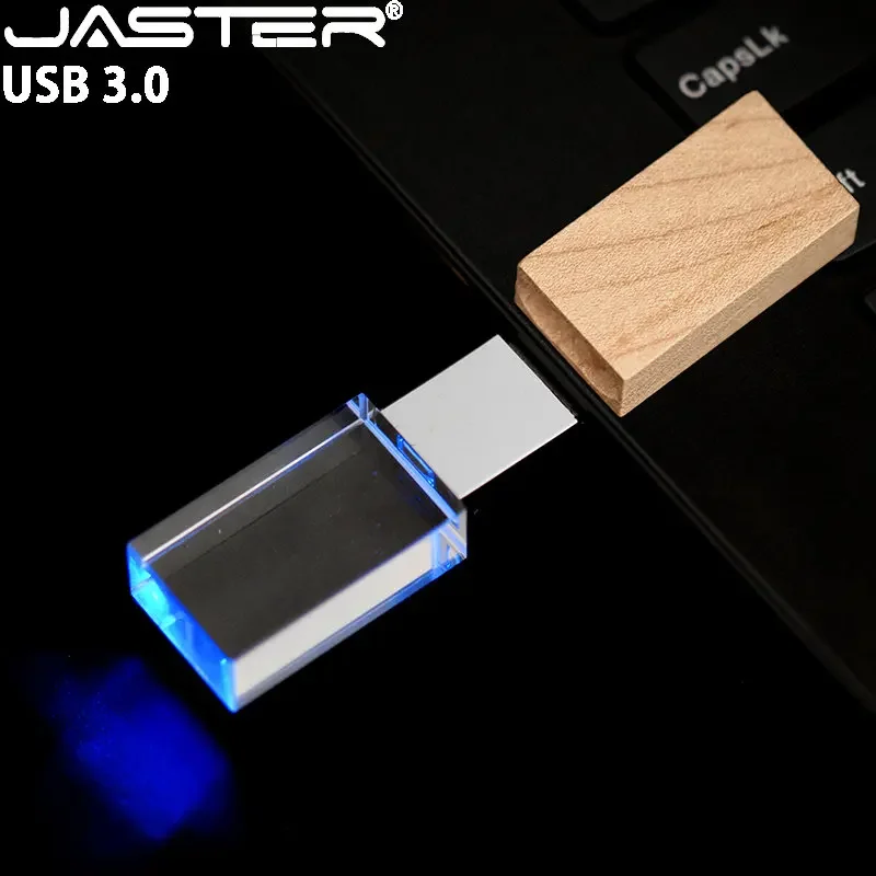 

Blue LED Light USB 3.0 Flash Drives 128GB Real Capacity Pen Drive 64GB Creative Gifts Memory Stick 32GB Free 3D Laser Engraving