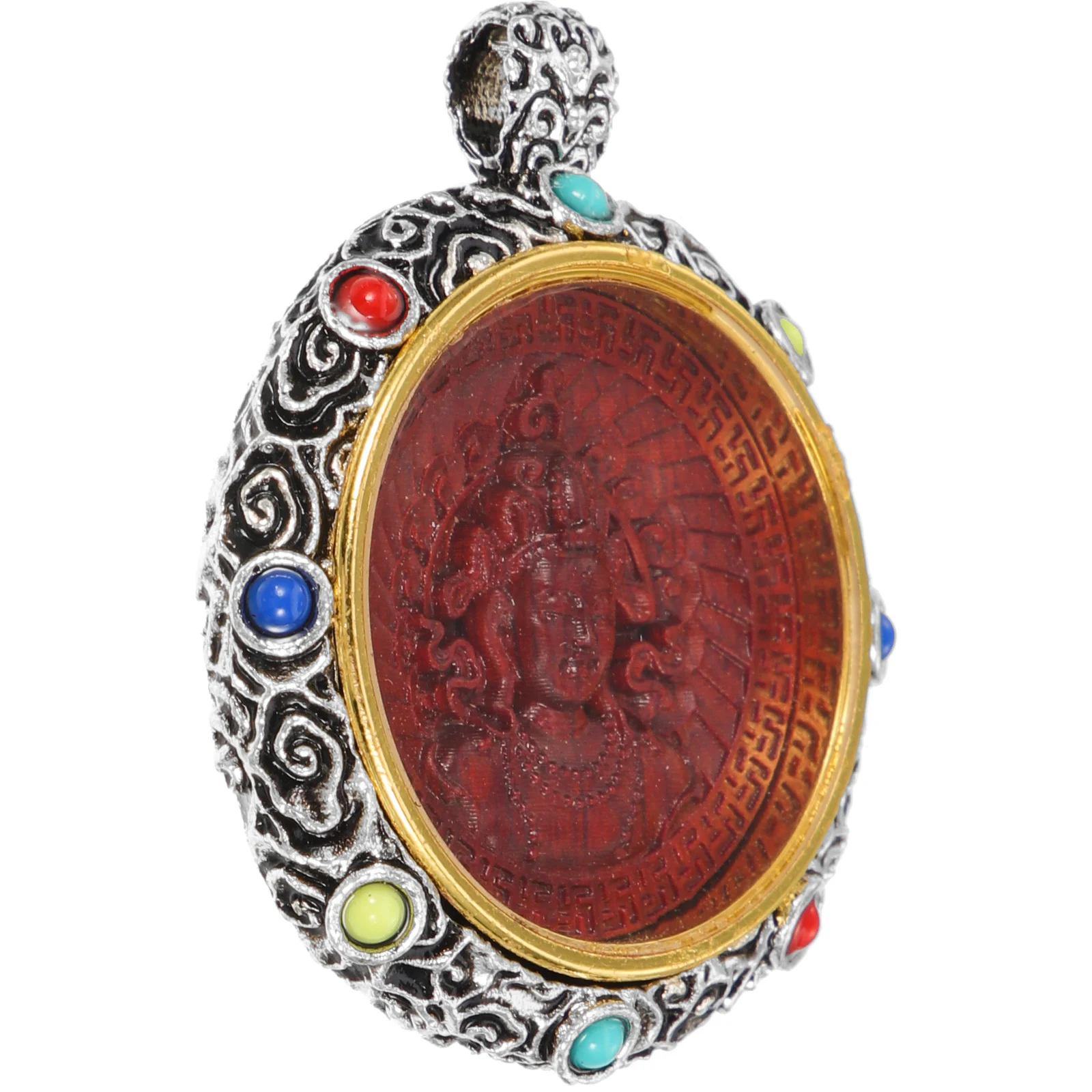 Durable Silver Plated Copper Wooden Sandalwood Pendant Necklace Charm for DIY Jewelry Making Gifts Sandalwood Pendant