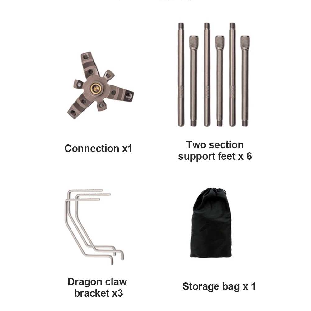 Card Type Gas Furnace Bracket Adjustable Height Single Stove Extension Bracket Portable Gas Canister Stand for Outdoor Cooking