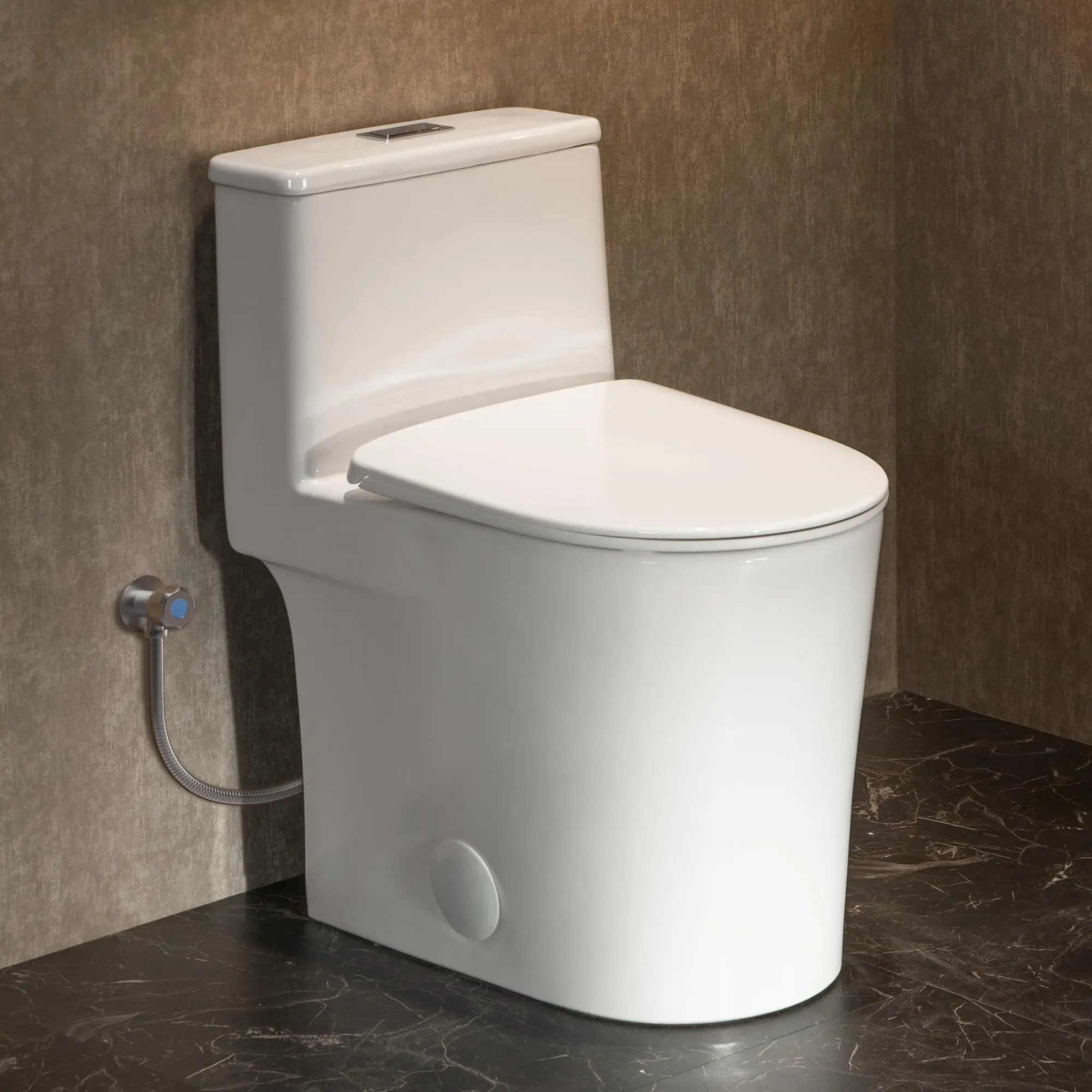 GF-002 Compact One Piece Toilet White