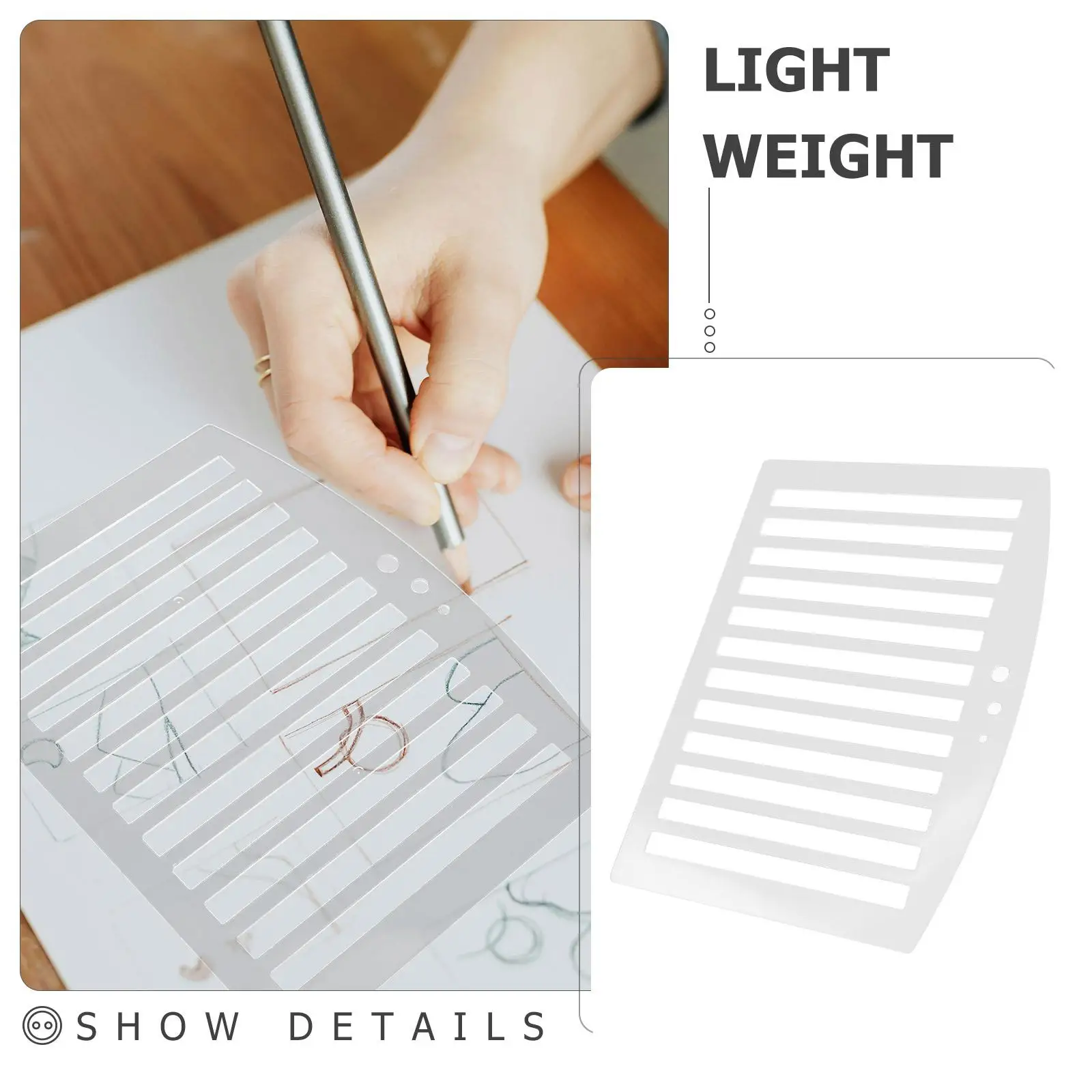 Plastic Exam Ruler Centimeters Precision Students Lightweight Portable Drawing Rulers Painting Multi Function Student Supply