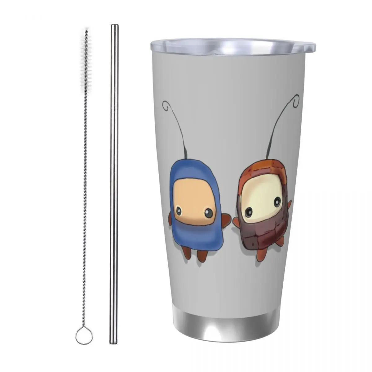 

Billies Ilomilo Stainless Steel Tumbler Vacuum Insulated Mug Thermal Cold Cup Straws With Lid 20oz