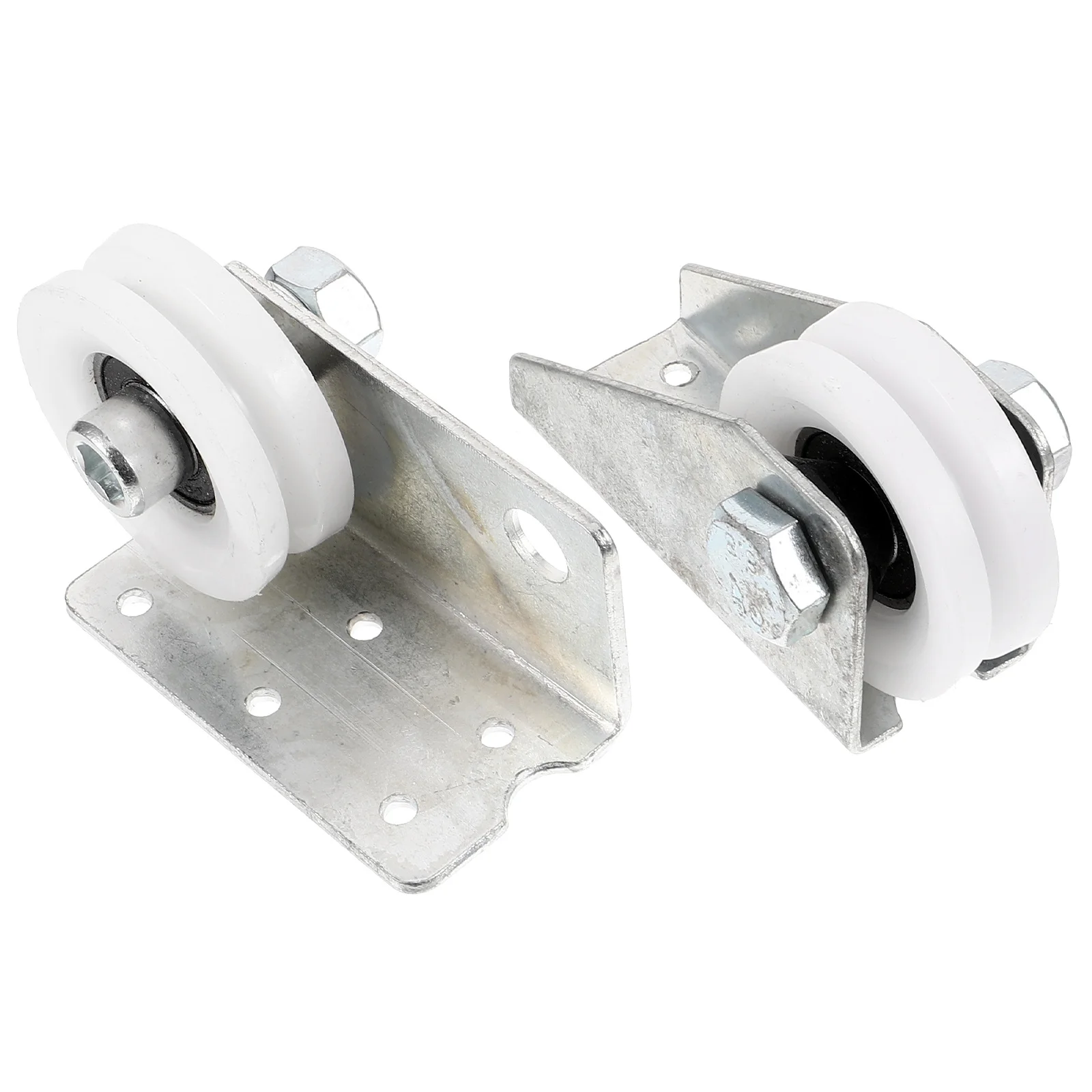 

2Pcs Vent Hood Pulley Metal Sliding Cabinet Door Hardware Smooth Rolling Load-Bearing Replacement for Glass Wardrobe Closet