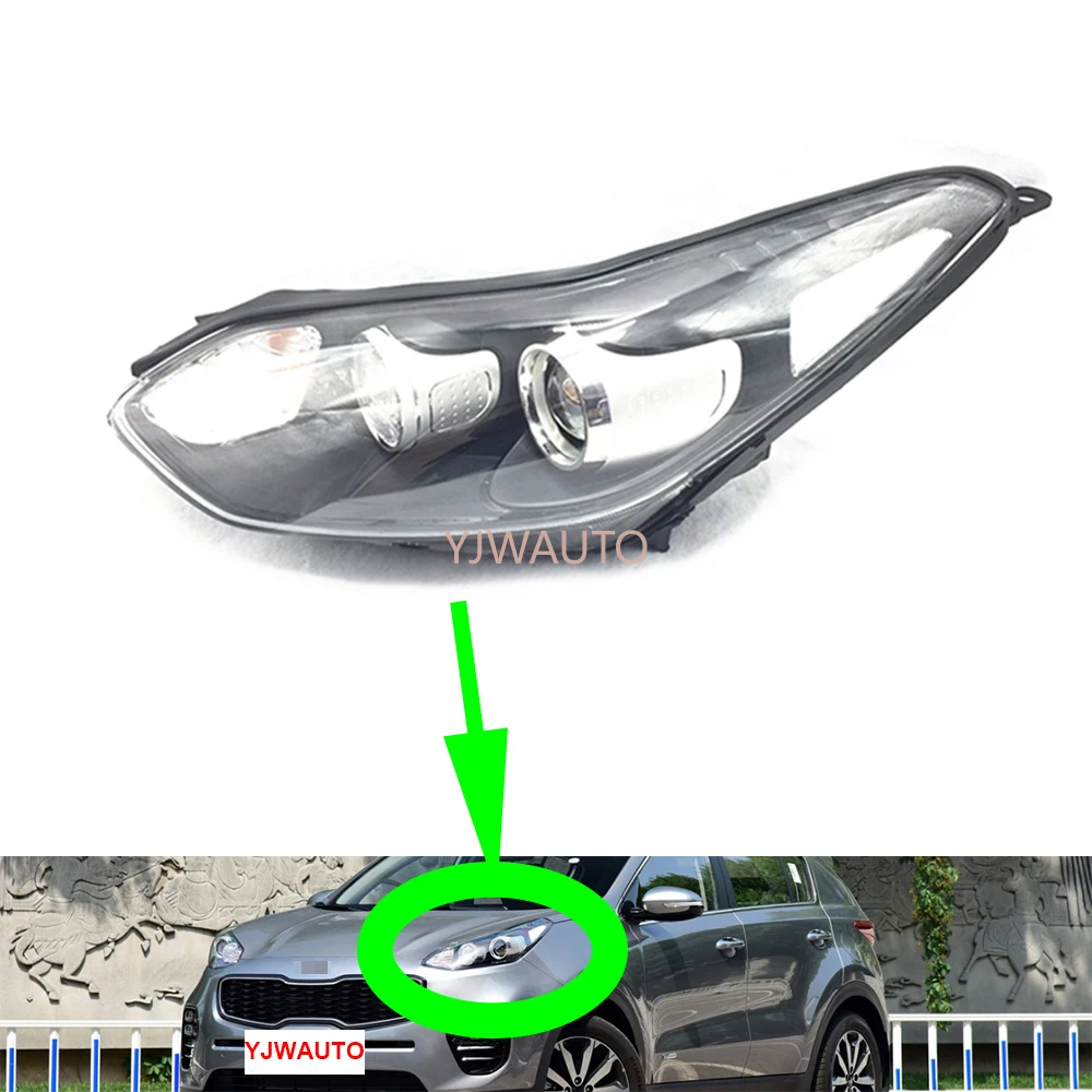 For Kia Sportage KX5 2016-2018 Headlight Assembly Car Headlamp Replacement Whole Car Light Auto Assembly