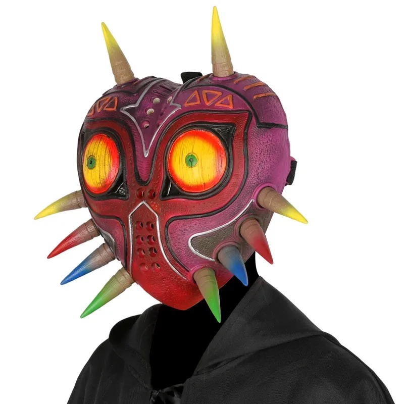 CyMajoras Mask Legend مضحك الجدة اللاتكس قناع مخيف واقعية قناع الوجه هالوين تأثيري حلي الدعائم الكبار