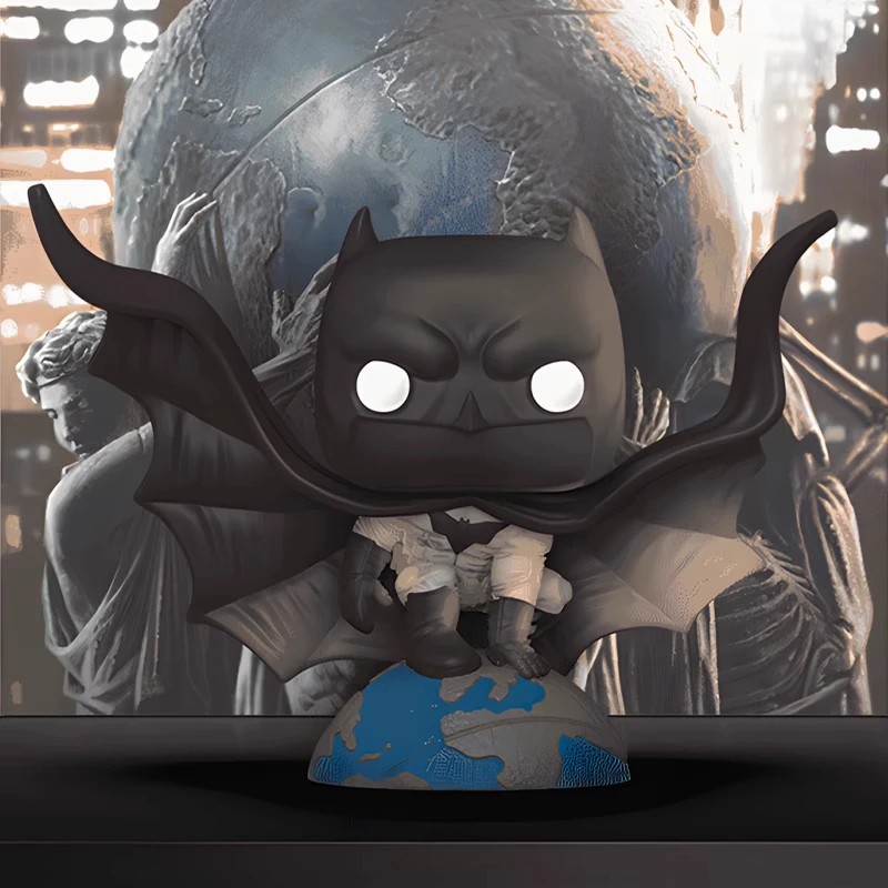 طبعة أصلية FUNKO POP DC Comics Cover: Batman - Arkham Asylum Anime Desktop Decoration Ornament Model Toys نموذج قابل للجمع