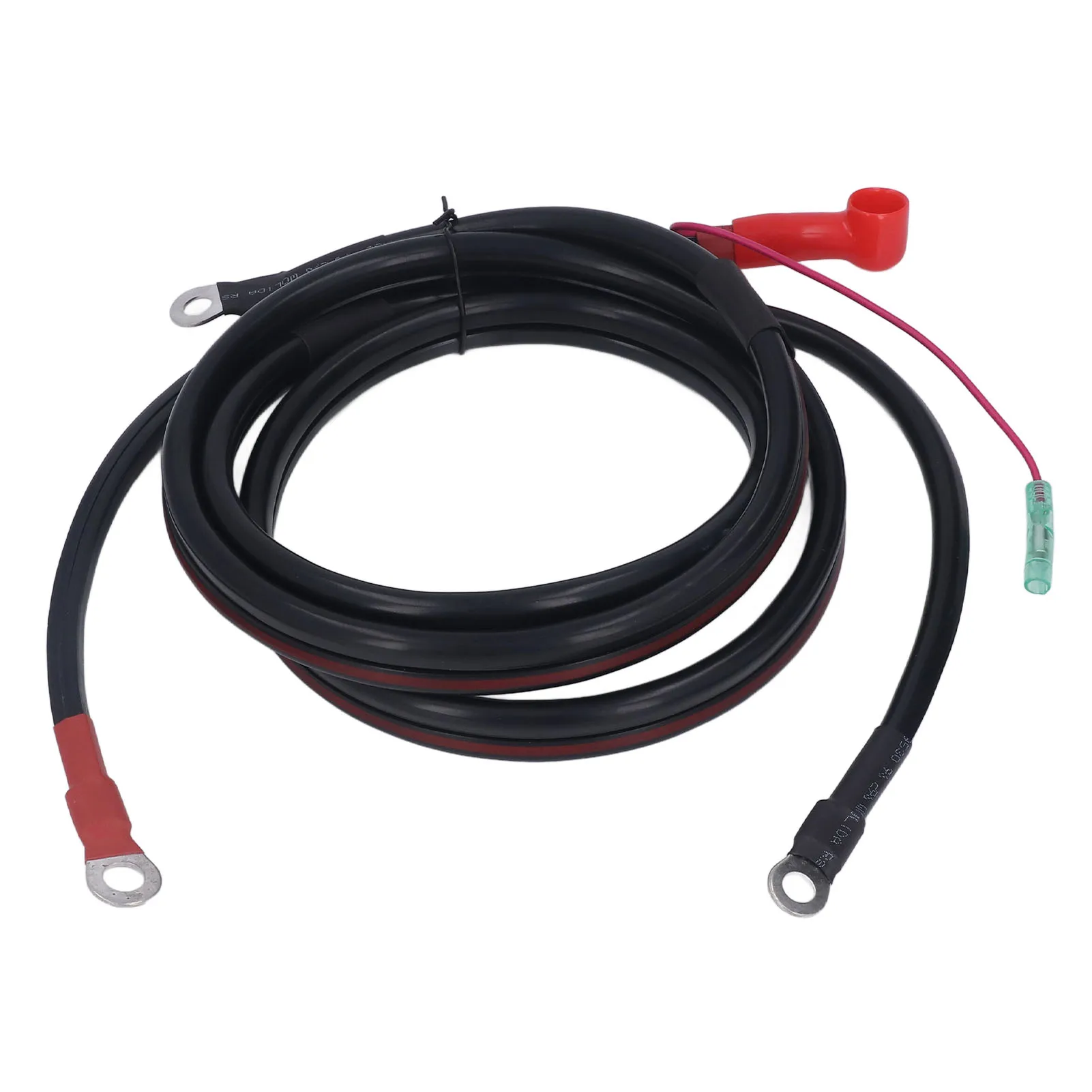 Boat Battery Cable Black 2M Pure Copper Battery Cable Replacement for Yamaha Parsun Powertec Outboard Engine 15-85HP