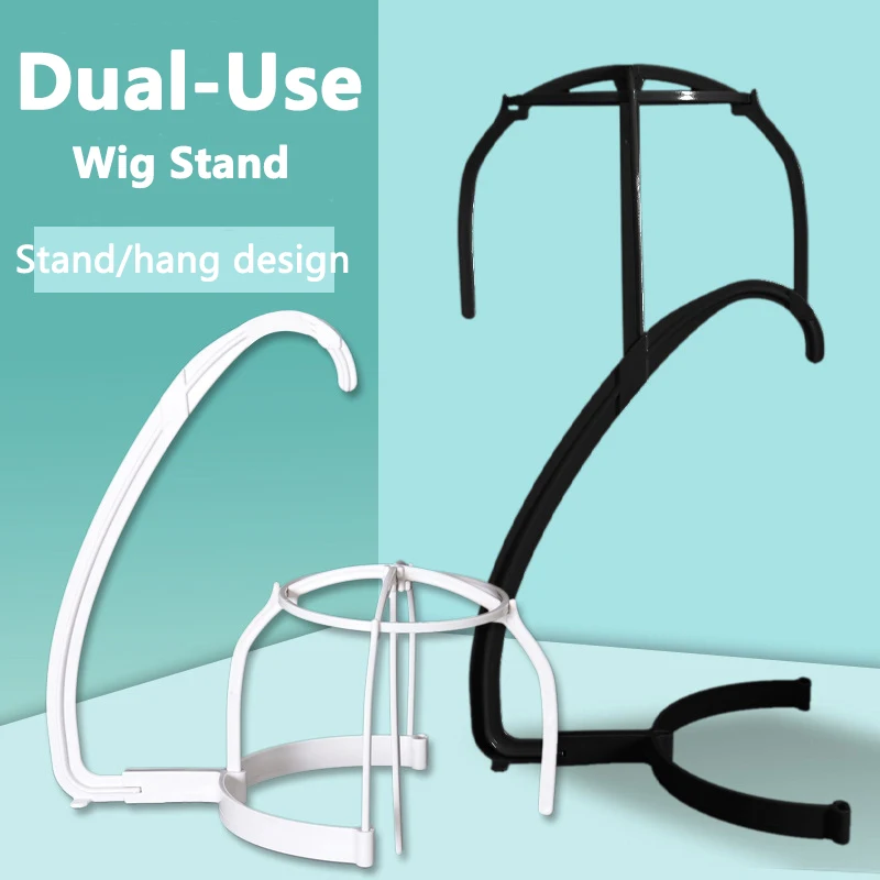Adjustable Wig Stands Hanger For Multiple Wigs Multifunctional Plastic Hat Display Wig Head Holders 1Pcs