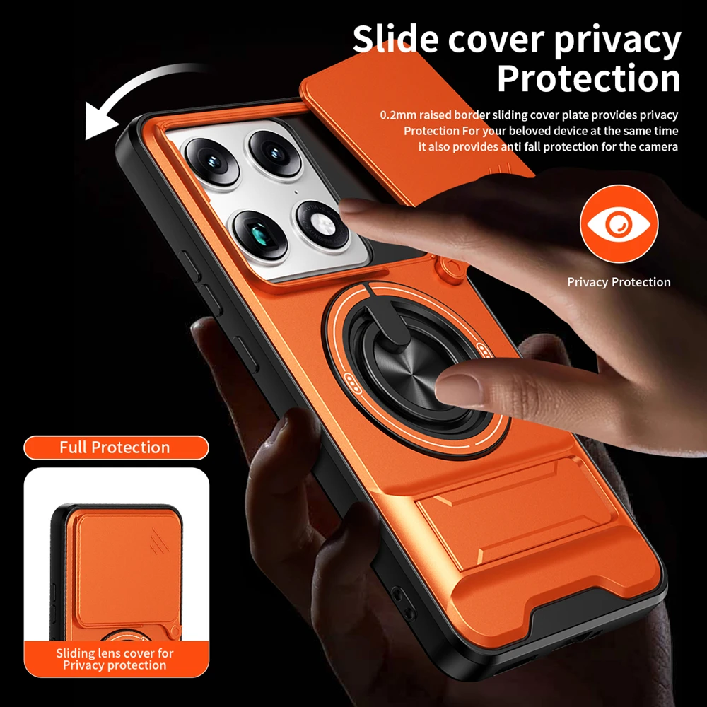 Slide Len Armor Case for Motorola Signature 5G Shockproof Ma