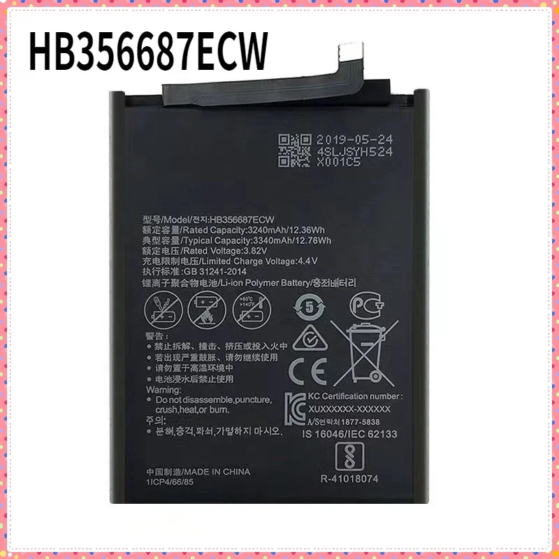 Battery HB356687ECW For Huawei Nova 2 Plus 2i 2S 3i 4e P30 Lite Mate SE G10 Mate 10 Lite Honor 7X 9i Maimang 6 Batteries +Tools